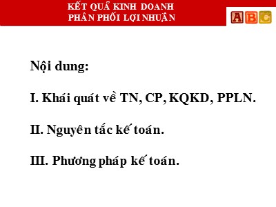 Kế toán ngân hàng - Chương 8: Kết quả kinh doanh phân phối lợi nhuận