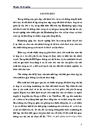 Chuyên đề Một số giải pháp marketing nhằm nâng cao hiệu quả sản xuất kinh doanh của Nhà xuất bản Giao thông vận tải