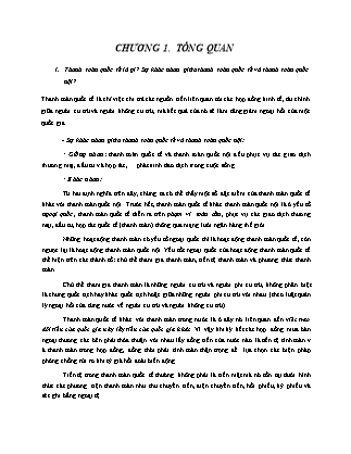 Đề cương ôn tập môn Thanh toán quốc tế - Chương 1: Tổng quan Thanh toán quốc tế (câu 1 đến câu 21)