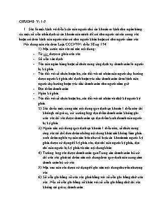 Đề cương ôn tập môn Thanh toán quốc tế - Chương 5: Séc quốc tế và thẻ ngân hàng (câu 1 đến câu 7)