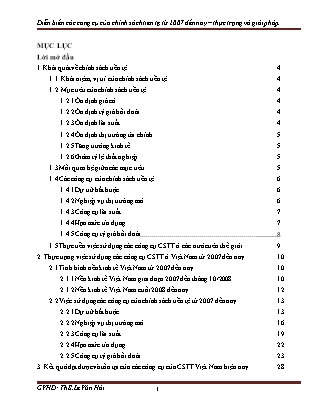 Đề tài Diễn biến các công cụ của chính sách tiền tệ từ 2007 đến nay – Thực trạng và giải pháp