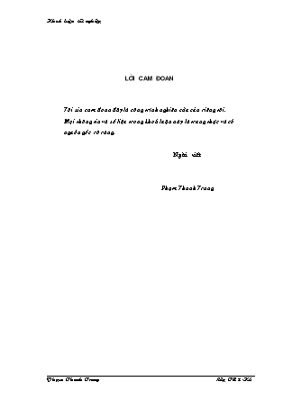 Đề tài Giải pháp nâng cao hiệu quả Tín dụng đối với hộ sản xuất tại Ngân hàng nông nghiệp và phát triển nông thôn huyện Ninh Giang