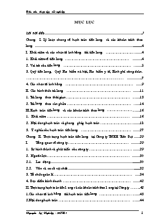 Đề tài Hạch toán tiền lương và các khoản trích theo lương tại Công ty TNHH Tiến Đạt