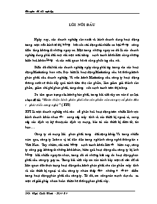 Đề tài Hoàn thiện kênh phân phối cho sản phẩm của công ty cổ phần đầu tư phát triển công nghệ