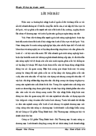 Đề tài Hoạt động nhập khẩu thép của Công ty Cổ phần Tổng Bách hoá - Bộ Thương mại: Thực trạng và giải pháp