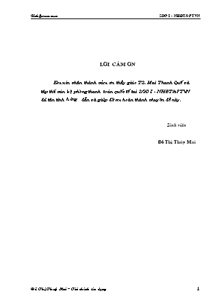 Đề tài Hoạt động thanh toán quốc tế theo phương thức tín dụng chứng từ từ tại SGD I - Ngân hàng đầu tư và phát triển Việt Nam