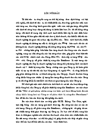 Đề tài Một số giải pháp nhằm nâng cao hiệu quả hoạt động kinh doanh nhập khẩu hàng hoá tại Công ty cổ phần thiết bị xăng dầu Petrolimex