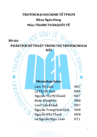 Đề tài Phân tích kỹ thuật trong thị trường ngoại hối