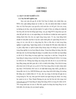 Đề tài Phân tích rủi ro trong hoạt động tín dụng trung và dài hạn của ngân hàng đầu tư và phát triển Việt Nam chi nhánh Cần Thơ