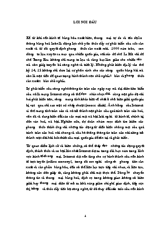 Đề tài Phát triển thương mại điện tử toàn cầu - Thương mại điện tử trong khuôn khổ WTO