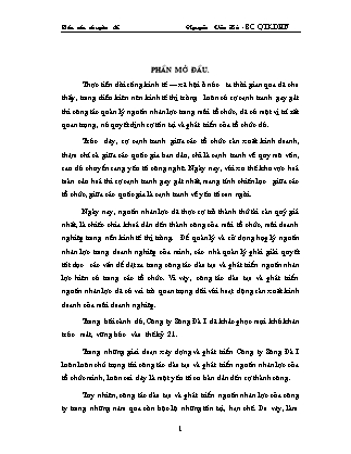 Đề tài Thực trạng hoạy động tại công Công ty Sông Đà I