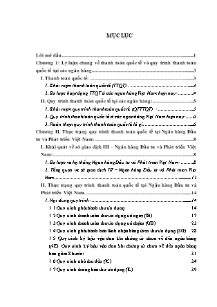 Đề tài Thực trạng và giải pháp hoàn thiện quy trình thanh toán quốc tế tại Ngân hàng Đầu tư và Phát triển Việt Nam (BIDV), chi nhánh Sở Giao Dịch 3 Hà Nội
