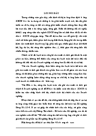 Đề tài Tổ chức công tác kế toán tập hợp chi phí và tính giá thành sản phẩm tại Xí nghiệp Sông Đà 12 - 6