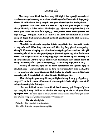 Đề tài Tổ chức hạch toán chi phí sản xuất kinh doanh để tính giá thành sản phẩm ở công ty cổ phần xây dựng số 7 - Vinaconex7