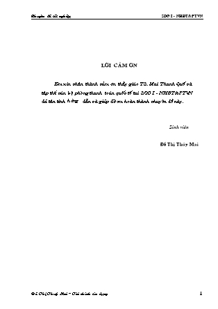 Hoạt động thanh toán quốc tế theo phương thức tín dụng chứng từ ở SGD I - Ngân hàng đầu tư và phát triển Việt Nam