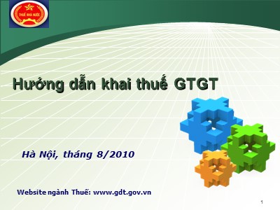 Hướng dẫn khai thuế giá trị gia tăng