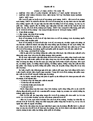 Kế toán ngân hàng - Chuyên đề 16: Quản lý nhà nước về kinh tế