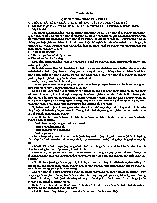 Kế toán ngân hàng - Chuyên đề 16: Quản lý nhà nước về kinh tế
