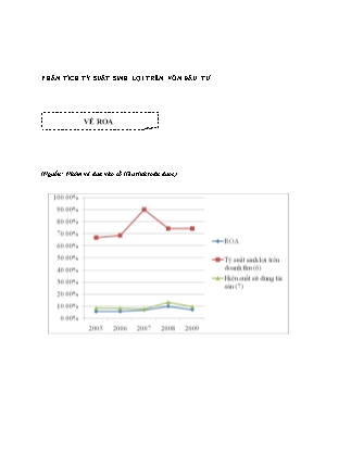 Kiểm toán ngân hàng - Phân tích tỷ suất sinh lợi trên vốn đầu tư
