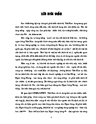 Luận văn Giải pháp nâng cao hiệu quả Sử dụng vốn tại Sở giao dịch I ngân hàng nông nghiệp và phát triển nông thôn Việt Nam