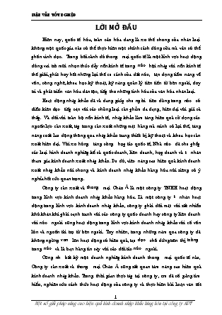 Luận văn Một số giải pháp nâng cao hiệu quả kinh doanh nhập khẩu hàng hóa tại công ty sản xuất và thương mại Châu Á