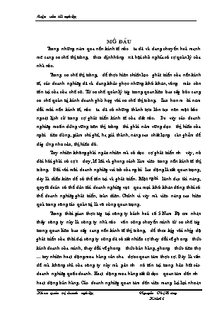 Luận văn Nâng cao chất lượng công tác quản trị mua hàng ở công ty bách hoá số 5 Nam Bộ