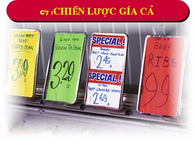 Marketing ngân hàng - Chương 7: Chiến lược gíá cả