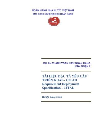 Quản trị ngân hàng - Dự án thanh toán liên ngân hàng giai đoạn 2