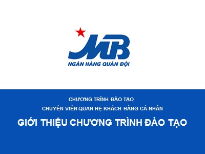 Quản trị ngân hàng - Giới thiệu chương trình đào tạo