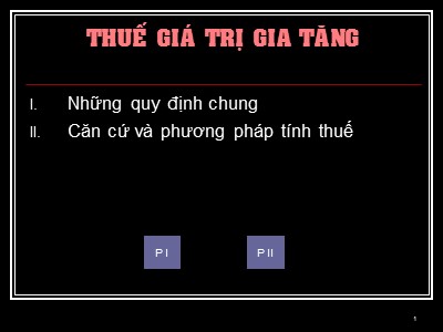 Tài liệu Thuế - Thuế giá trị gia tăng