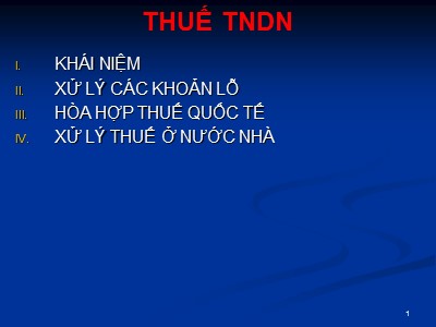 Tài liệu Thuế - Thuế thu nhập doanh nghiệp